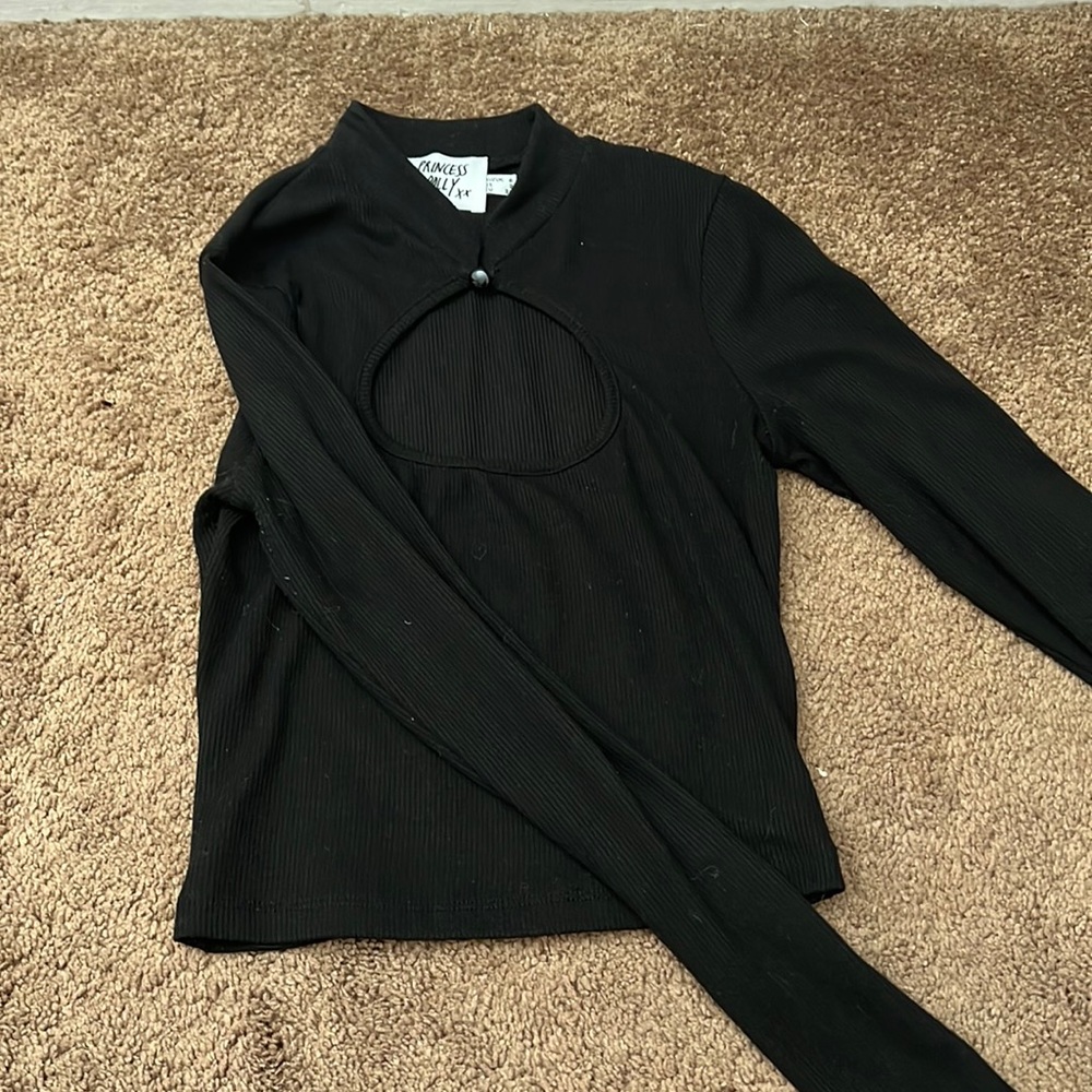 Black Princess Polly top
